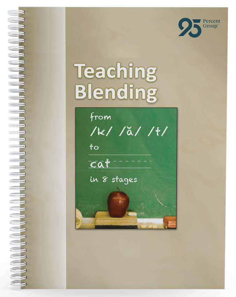 Book cover titled Teaching Blending.